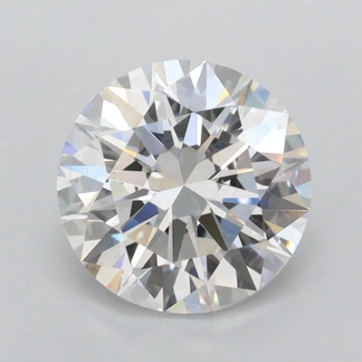 2.00ct D VS2 Rare Carat Ideal Cut Round Lab Grown Diamond