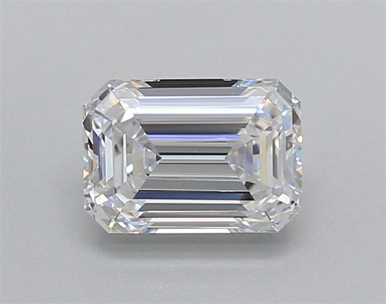 1.02ct D VVS2 Rare Carat Ideal Cut Emerald Lab Grown Diamond