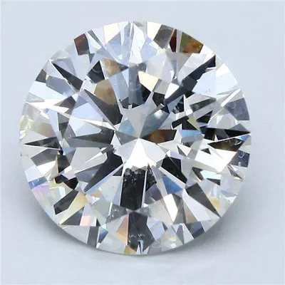 5.04ct H SI1 Rare Carat Ideal Cut Round Diamond