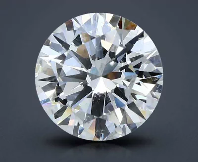 5.04ct H SI1 Rare Carat Ideal Cut Round Diamond