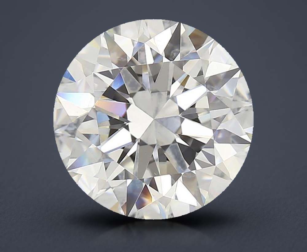 4.09ct I SI1 Rare Carat Ideal Cut Round Diamond