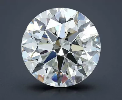 3.02ct J SI1 Rare Carat Ideal Cut Round Diamond