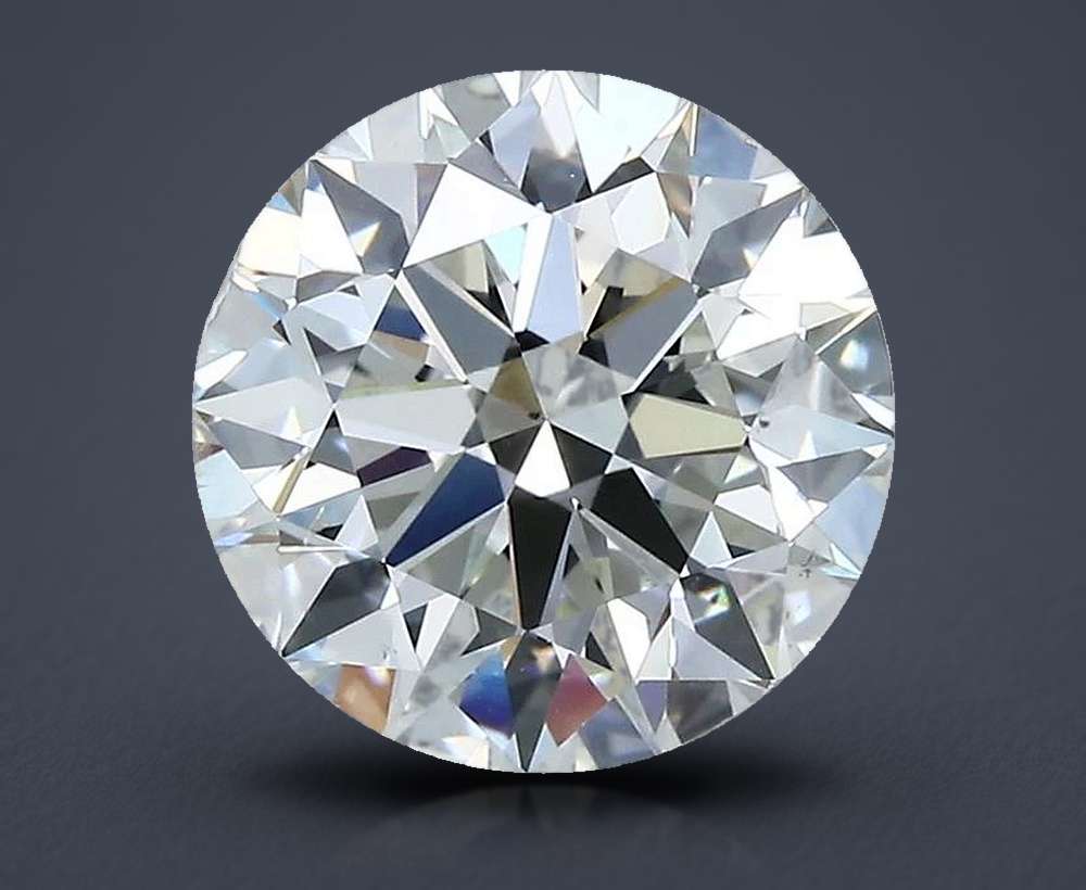 3.02ct J SI1 Rare Carat Ideal Cut Round Diamond