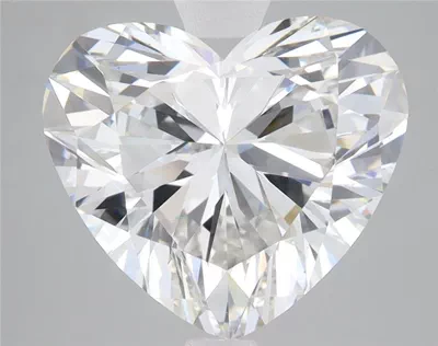 5.09ct F VS1 Rare Carat Ideal Cut Heart Lab Grown Diamond