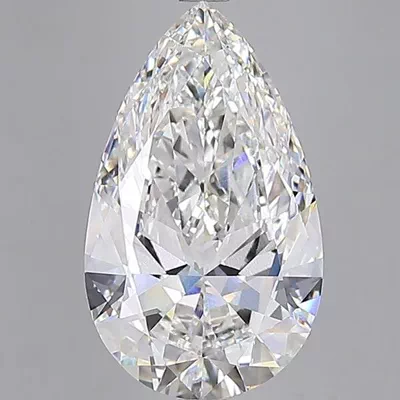 15.54ct F VVS2 Rare Carat Ideal Cut Pear Lab Grown Diamond