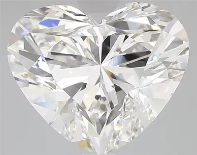 5.06ct F VS1 Rare Carat Ideal Cut Heart Lab Grown Diamond