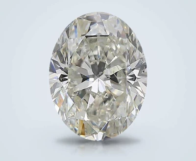 4.00ct J SI2 Rare Carat Ideal Cut Oval Diamond