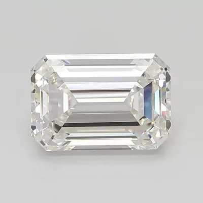 2.43ct F VVS2 Rare Carat Ideal Cut Emerald Lab Grown Diamond