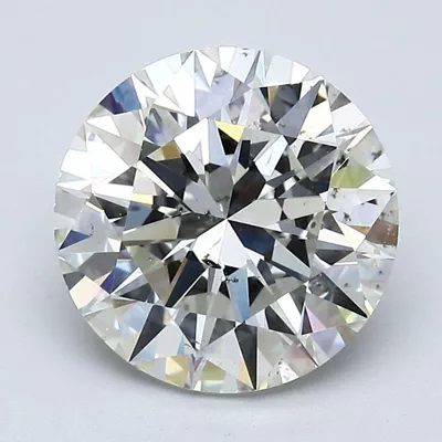 3.50ct J SI1 Rare Carat Ideal Cut Round Diamond