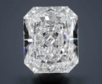 4.23ct E SI1 Rare Carat Ideal Cut Radiant Diamond