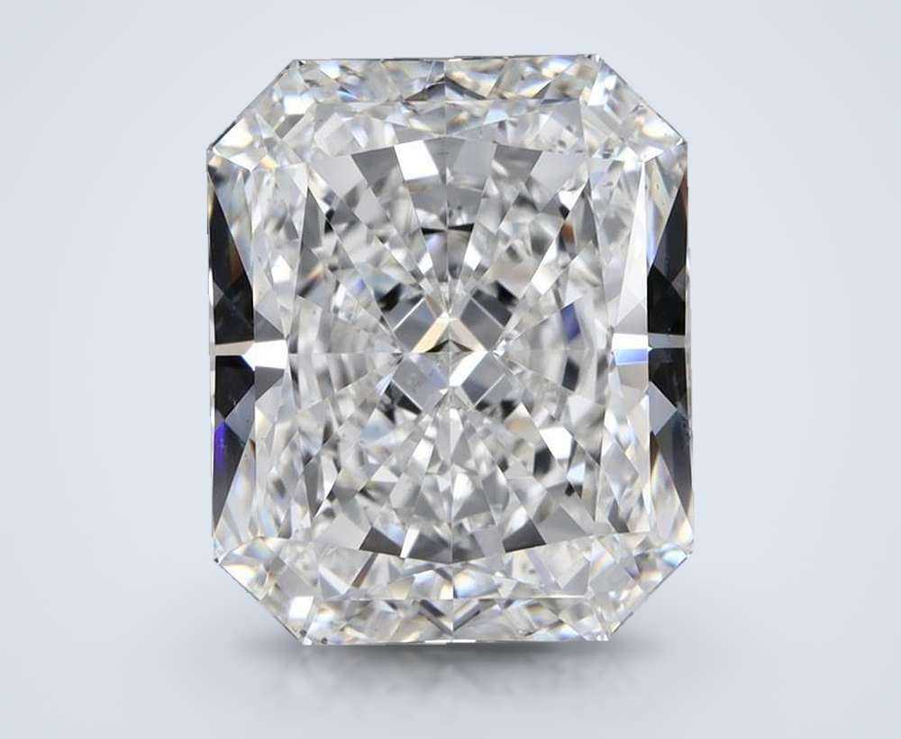 4.23ct E SI1 Rare Carat Ideal Cut Radiant Diamond