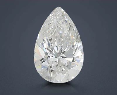 3.04ct F VVS2 Rare Carat Ideal Cut Pear Lab Grown Diamond