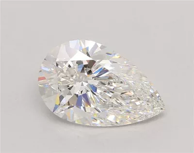 5.01ct F VVS2 Rare Carat Ideal Cut Pear Lab Grown Diamond