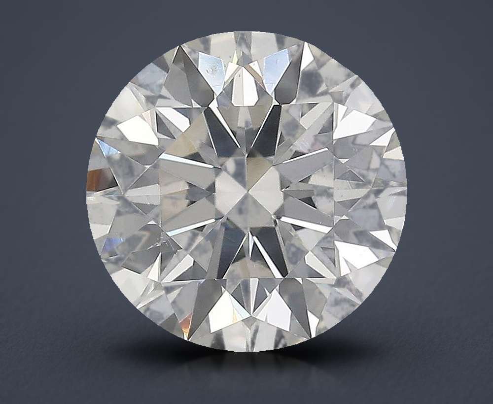 3.97ct J SI1 Rare Carat Ideal Cut Round Diamond