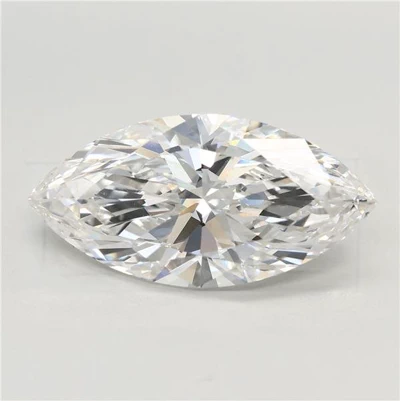 3.80ct F VS1 Rare Carat Ideal Cut Marquise Lab Grown Diamond