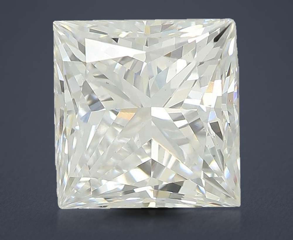 2.08ct E VS1 Rare Carat Ideal Cut Princess Lab Grown Diamond