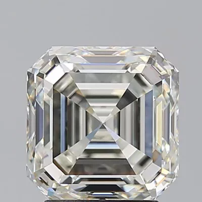 3.01ct K VVS2 Rare Carat Ideal Cut Asscher Diamond