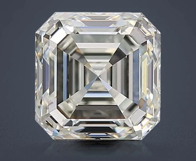 3.01ct K VVS2 Rare Carat Ideal Cut Asscher Diamond
