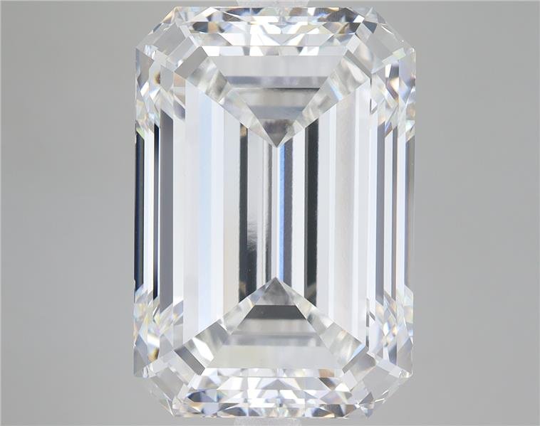 17.88ct F VVS2 Very Good Cut Emerald Lab Grown Diamond