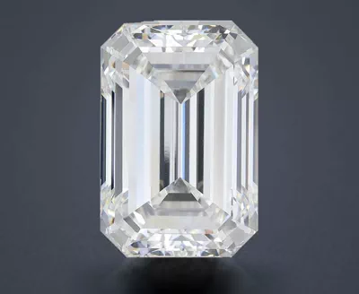 17.88ct F VVS2 Very Good Cut Emerald Lab Grown Diamond