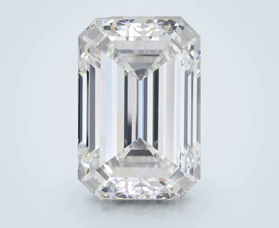 17.88ct F VVS2 Very Good Cut Emerald Lab Grown Diamond