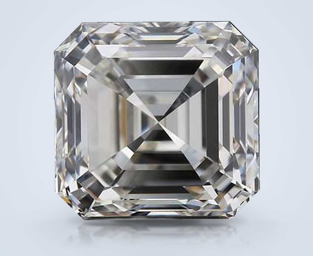 2.68ct G VS1 Rare Carat Ideal Cut Asscher Diamond