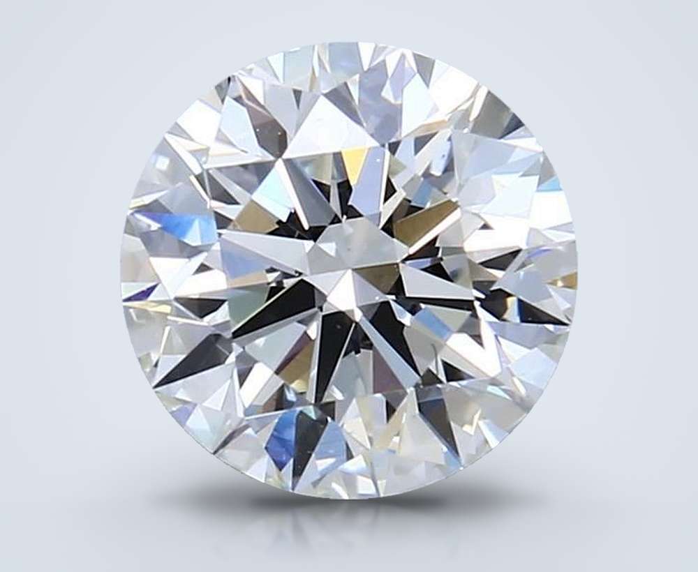 2.23ct H VS2 Rare Carat Ideal Cut Round Diamond
