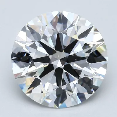 6.01ct H VS2 Rare Carat Ideal Cut Round Diamond