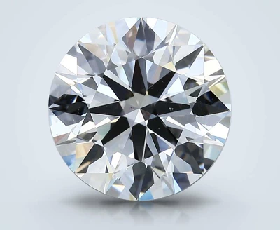 6.01ct H VS2 Rare Carat Ideal Cut Round Diamond