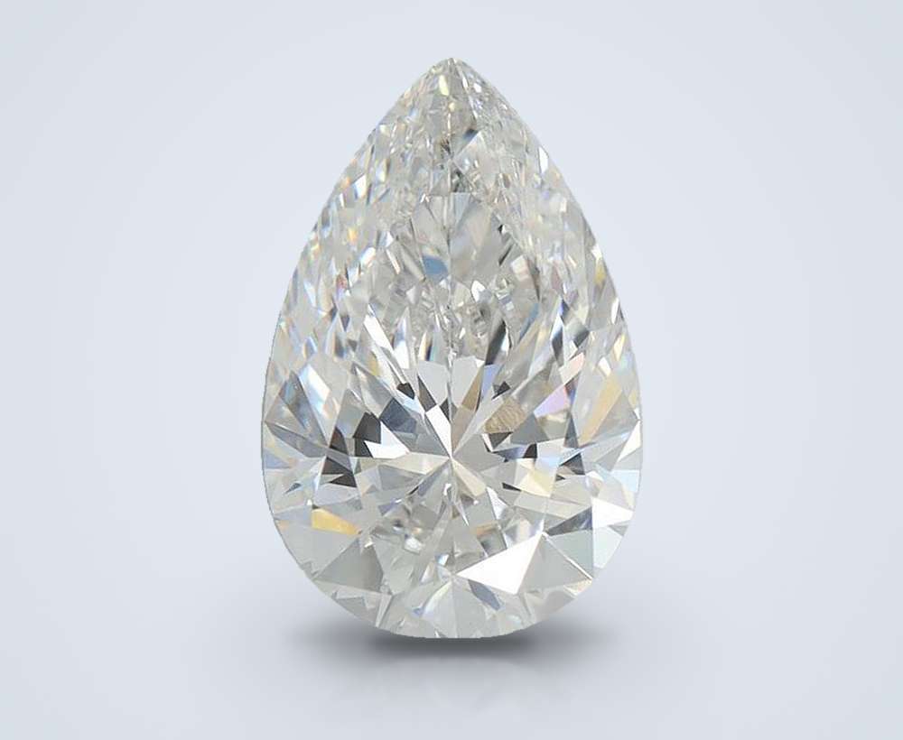 1.34ct F VVS1 Rare Carat Ideal Cut Pear Lab Grown Diamond