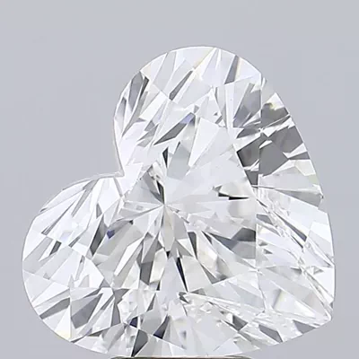 6.50ct F VVS2 Rare Carat Ideal Cut Heart Lab Grown Diamond