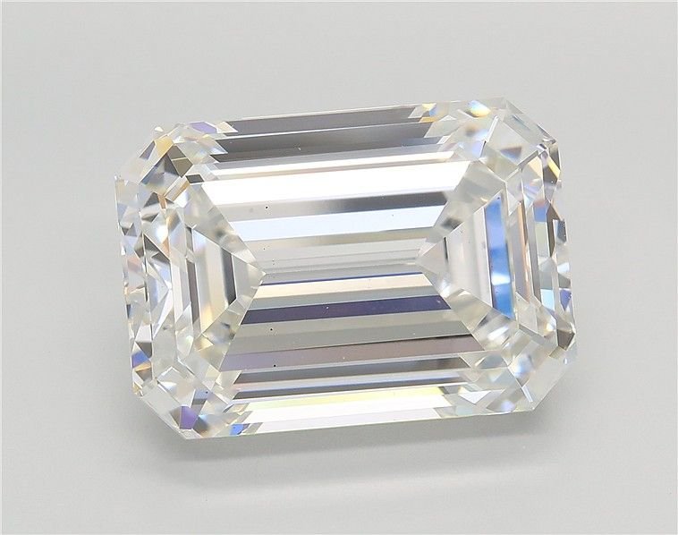10.02ct F VS2 Rare Carat Ideal Cut Emerald Lab Grown Diamond