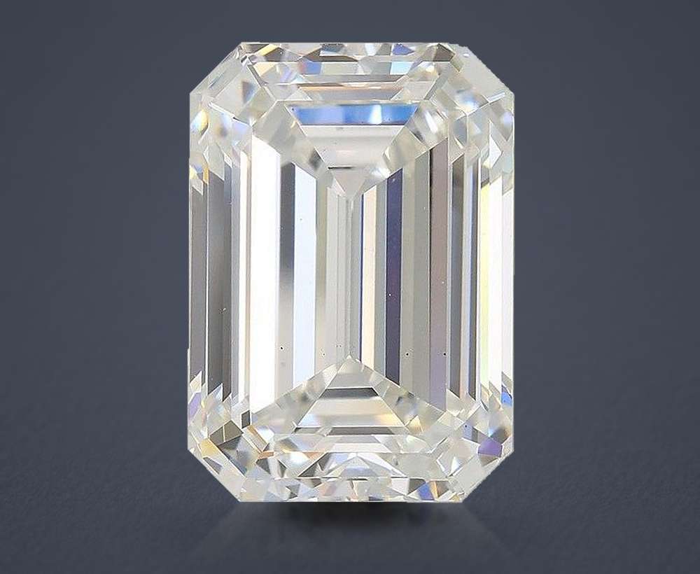 10.02ct F VS2 Rare Carat Ideal Cut Emerald Lab Grown Diamond