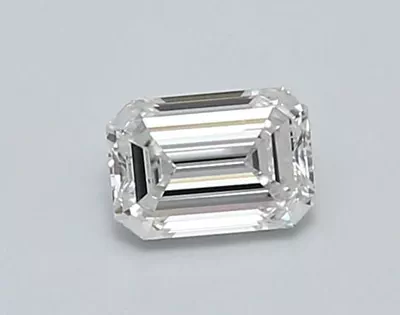 0.59ct E VVS2 Very Good Cut Emerald Lab Grown Diamond