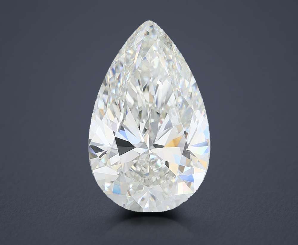 4.07ct G VVS2 Rare Carat Ideal Cut Pear Lab Grown Diamond