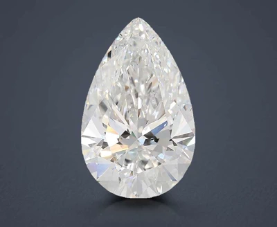 7.07ct E VVS2 Rare Carat Ideal Cut Pear Lab Grown Diamond