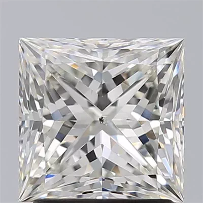 2.06ct J SI1 Rare Carat Ideal Cut Princess Diamond