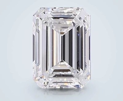 3.58ct E VS1 Rare Carat Ideal Cut Emerald Lab Grown Diamond