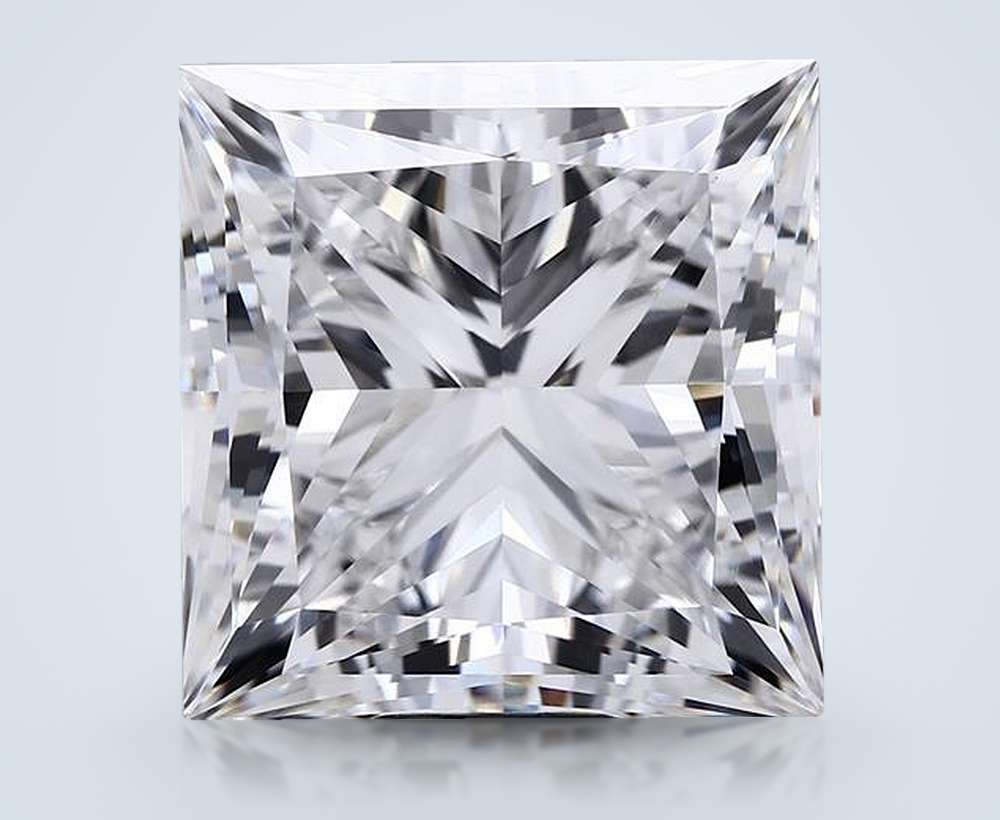 18.07ct F VS1 Rare Carat Ideal Cut Princess Lab Grown Diamond