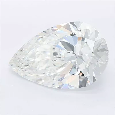 4.06ct E VVS2 Rare Carat Ideal Cut Pear Lab Grown Diamond