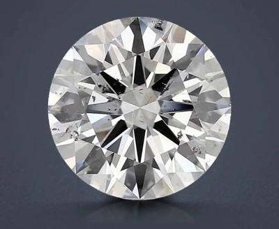 5.03ct G SI2 Rare Carat Ideal Cut Round Diamond