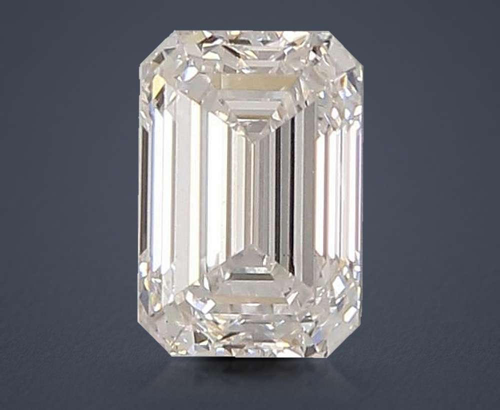 1.41ct E VS1 Rare Carat Ideal Cut Emerald Lab Grown Diamond