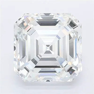 3.08ct D VS1 Rare Carat Ideal Cut Asscher Lab Grown Diamond