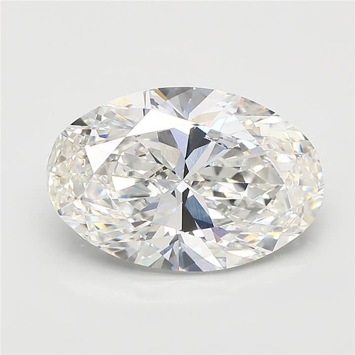 5.02ct F VVS2 Rare Carat Ideal Cut Oval Lab Grown Diamond