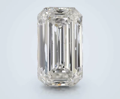 6.05ct I SI1 Rare Carat Ideal Cut Emerald Diamond