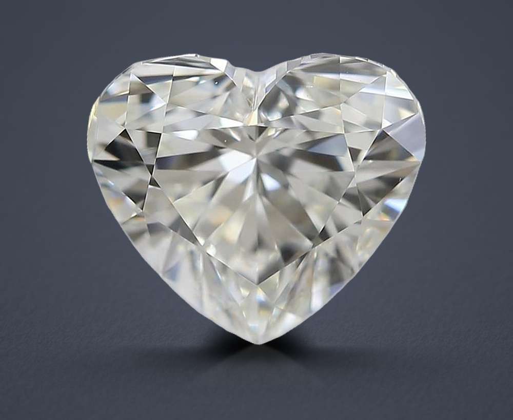 0.82ct K VS2 Rare Carat Ideal Cut Heart Diamond