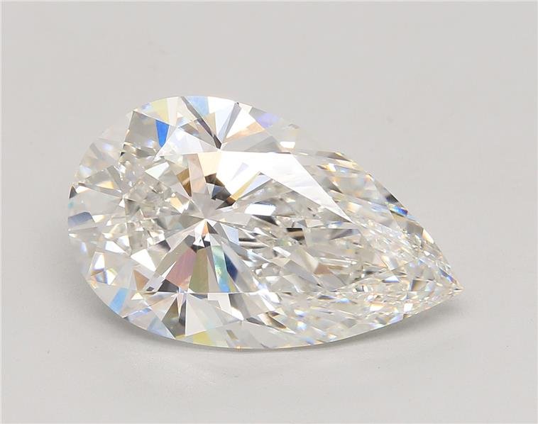 10.54ct F VVS2 Rare Carat Ideal Cut Pear Lab Grown Diamond