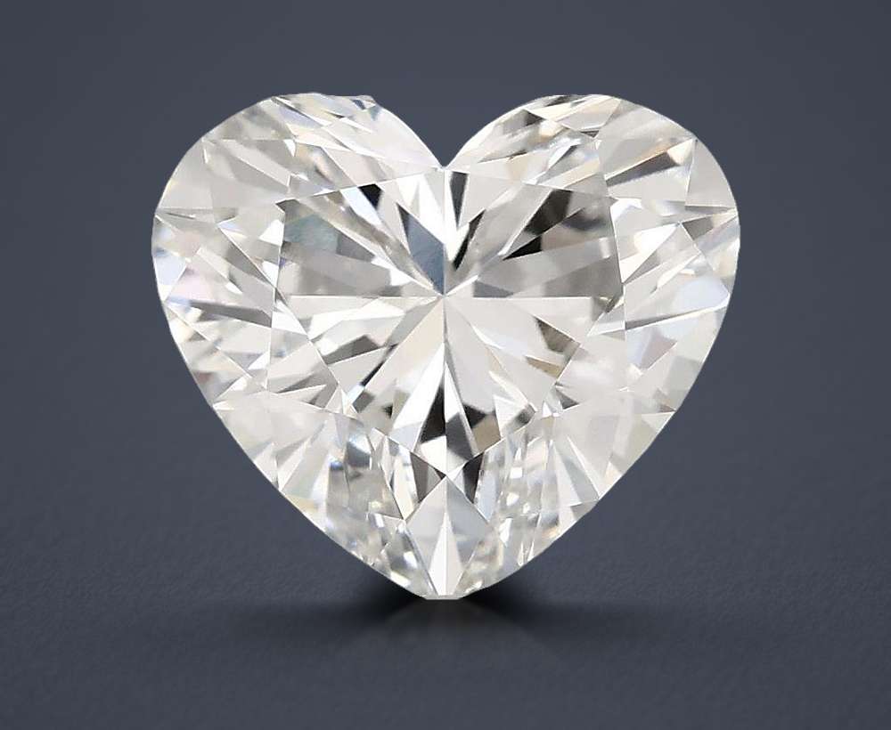 1.39ct F VVS2 Rare Carat Ideal Cut Heart Lab Grown Diamond