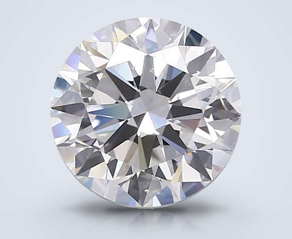 3.02ct D VS2 Excellent Cut Round Lab Grown Diamond