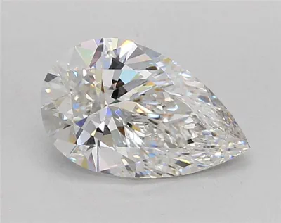 2.05ct F VVS2 Rare Carat Ideal Cut Pear Lab Grown Diamond